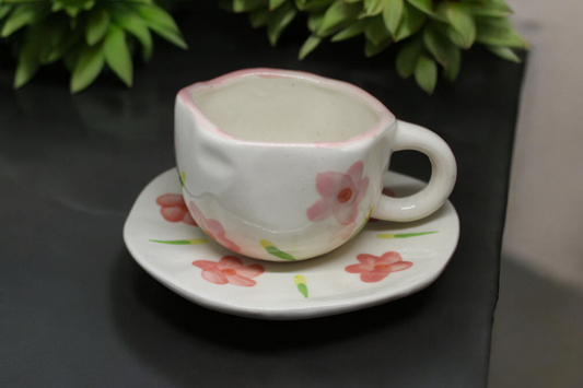 Blossom Mug & Saucer - UTENSIO-THE CHOICE OF ARTISANS