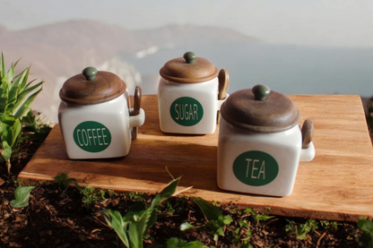 Ceramic Tea ,Coffee & Sugar Set - UTENSIO-THE CHOICE OF ARTISANS