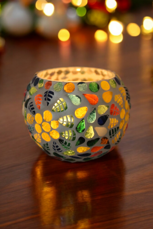 Mosaic TEALIGHT Candle Holder Set of 2