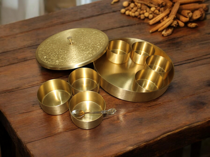 Brass Masala Dabba - UTENSIO-THE CHOICE OF ARTISANS