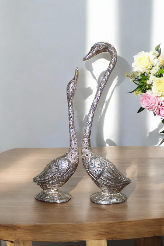 Brass Silver White Swan - UTENSIO-THE CHOICE OF ARTISANS